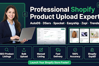 shopify product upload listing via autods dsers spocket easyship trendsi zopi