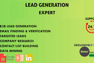 targeted b2b lead generation and build verified email lists