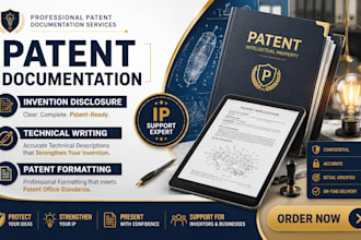 do patent filing documentation invention disclosure technical writing formatting