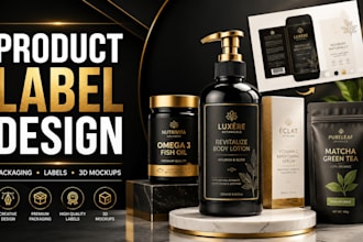 do product label design, label design and packaging design