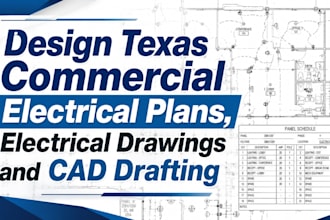 design texas commercial electrical plans, electrical drawings and cad drafting