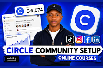 setup circle so circle online course circle online community circle so website