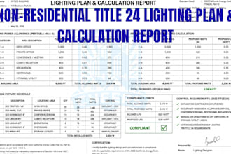 do california title 24 lighting compliance report for commercial building pernit
