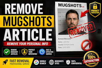 remove mugshots,erase bad articles,delete negative links,false news on google