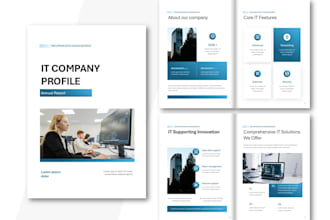 design a professional annual report or corporate report