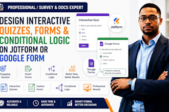 design interactive quizzes forms and conditional logic on jotform or google form