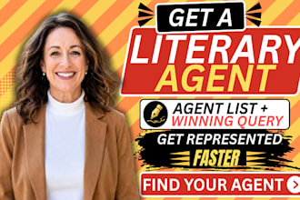 research literary agents, write query letters, and prepare your submission