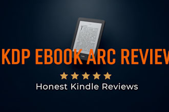 amazon kindle, KDP, ebook and leave a honest review