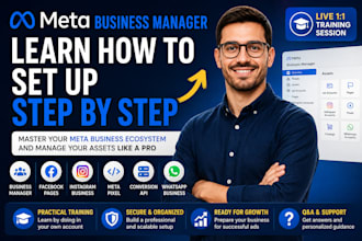 teach you how to set up meta business manager and all business assets