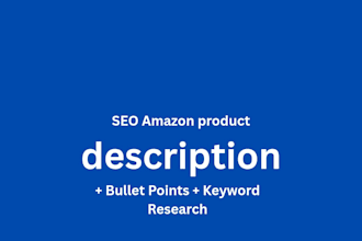 write SEO amazon product description and listing