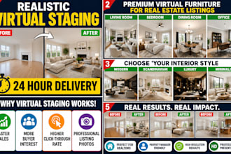 do realistic virtual staging virtual furniture for property managers realtors