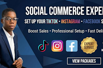 set up facebook shop instagram shop and online stores