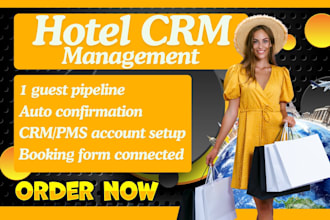 hotel CRM setup cloudbeds gohighlevel hospitality pms booking automation guest