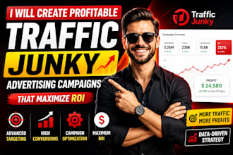 create profitable traffic junky advertising campaigns that maximize ROI