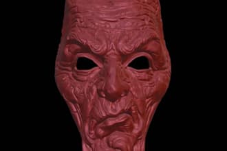 create 3d cosplay mask 3d helmet, halloween mask and 3d cosplay for printing