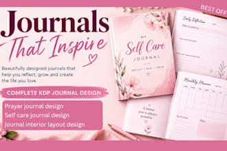design printable self care journal prayer digital journal design workbook design