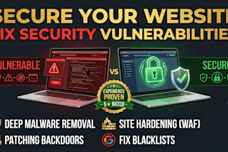 secure your website and fix security vulnerabilities