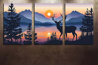 paint a realistic acrylic painting on canvas