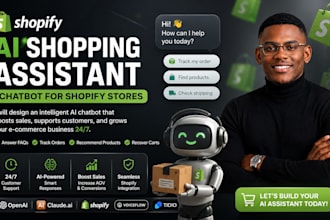 design an ai shopping assistance chatbot for shopify store