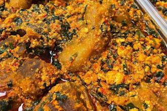 teach you how to cook fufu and egusi