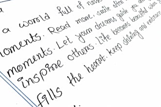 write anything with my amazing handwriting