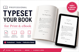 professionally typeset your book interior for print and ebook