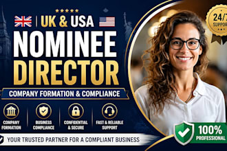 be your UK USA nominee director for company formation compliance