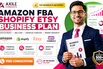write amazon fba shopify etsy ecommerce business plan for bank loan investor