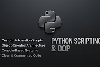 write clean python scripts and object oriented oop programs
