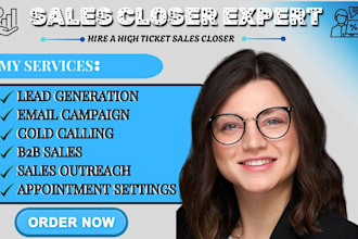 be your high ticket sales closer sales representative sale agent b2b sales leads