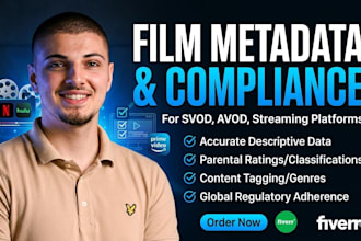 provide film metadata and compliance for svod avod streaming platforms
