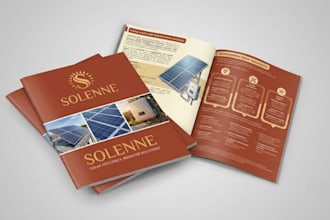 design a professional brochure design or a booklet for your brand
