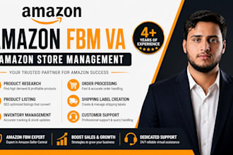 manage your amazon fbm drop shipping account as a VA
