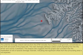 analyze potential surface runoff patterns