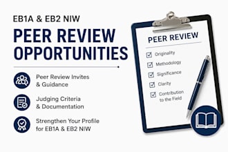do peer review invite judging criteria for eb1a eb2 niw certificate