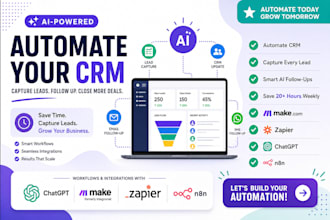 automate CRM lead capture and follow up using ai zapier and make