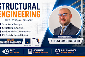 do structural engineering design, structural analysis for new mexico and florida