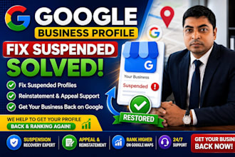 fix gmb suspension and complete gmb reinstate