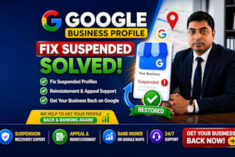 fix gmb suspension and complete gmb reinstate