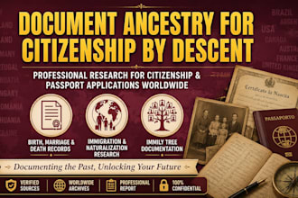 document ancestry for citizenship by descent applications