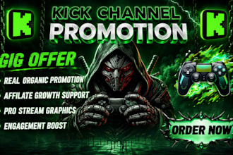 promote your kick channel to reach a targeted gaming audience