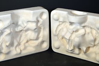 design plaster mold, slip casting mold for ceramic and pottery production