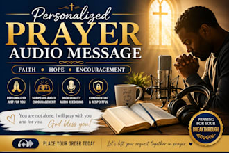 provide a personalized prayer audio message