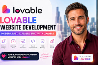 design and develop a responsive lovable website