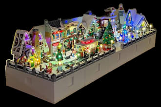 design custom lego christmas mocs,gift with bricklink studio PDF instructions