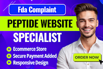 fda compliant peptide website, research peptide, woocommerce peptide website