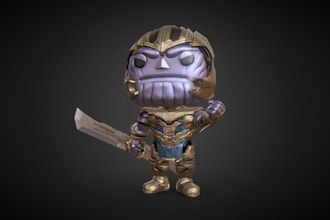 design custom 3d toy, 3d funko pop collectible bjd and articulated action figure