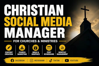 manage social media for christian churches and ministries