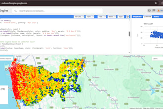 do gis mapping, spatial analysis and gee data processing