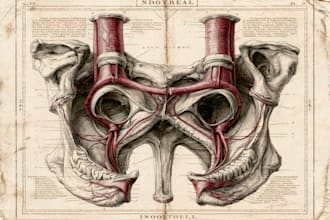 draw human anatomy, medical illustrations and diagrams